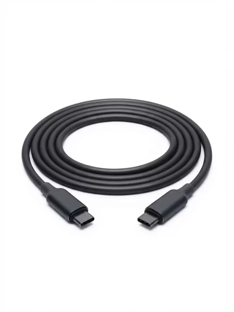 Cable negro usb C a C 2